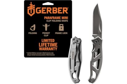 Gerber Gear Paraframe Mini Pocket Knife, 2.2" Fine Edge Small EDC Folding Knife with Safety Lock for Everyday Carry, Gifts fo