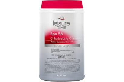 Leisure Time E5 Spa 56 Chlorinating Granules for Spas and Hot Tubs - Maintains Clean, Clear, Sanitized Water, 5 lbs