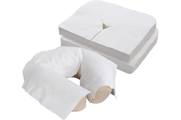 EarthLite Disposable Face Cradle Covers – Medical-Grade, Ultra Soft, Luxurious, Non-Sticking Massage Headrest Covers for Mass