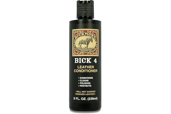 Bickmore Bick 4 Leather Conditioner - Best Since 1882 - Cleaner & Conditioner - Restore Polish & Protect All Smooth Finished