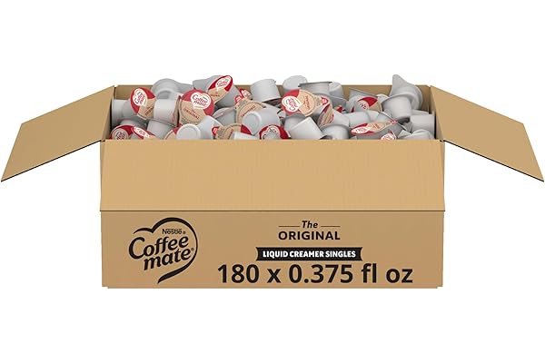 Nestle Coffee mate Coffee Creamer, Original, Liquid Creamer Singles, Non Dairy, No Refrigeration, 0.375 fl oz Tubs (Pack of 1