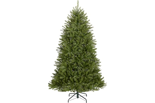 National Tree Company 6.5 ft Unlit Dunhill Fir Full Artificial Christmas Tree, 1,838 Tips, Includes Stand, Green