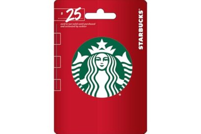 Starbucks Holiday Gift Card $25
