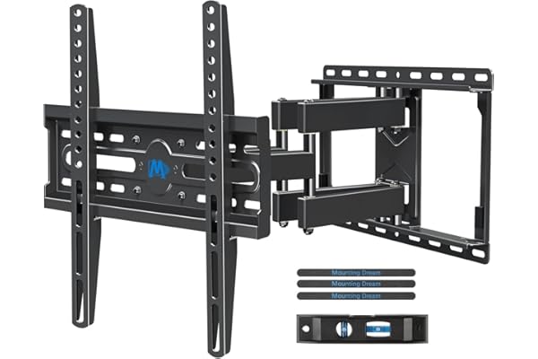 Mounting Dream TV Wall Mount for 32-65 Inch Television,Mount with Swivel and Tilt, Full Motion Bracket with Articulating Dual