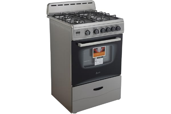 Avanti Gas Range Oven, Compact Freestanding Design, 4 Sealed Burners with Electronic Ignition, 2.6 Cu.Ft. Capacity Features G