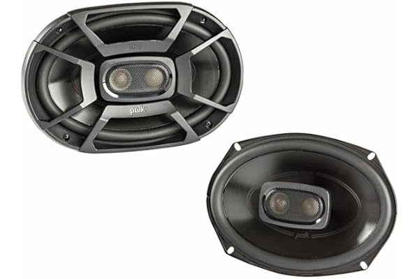 Polk Audio DB692 DB+ Series Coaxial Marine 6x9 Speaker for Car & Boat, 3 Way Car Audio, 30-22kHz Frequency Response, Polyprop