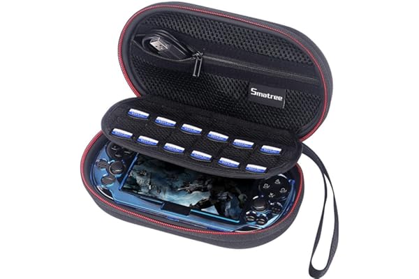 Smatree P100L Carrying Case Compatible for PS Vita 1000, PSV 2000, PS Vita PCH-2000,PSP 3000 with Cover (Console,Accessories
