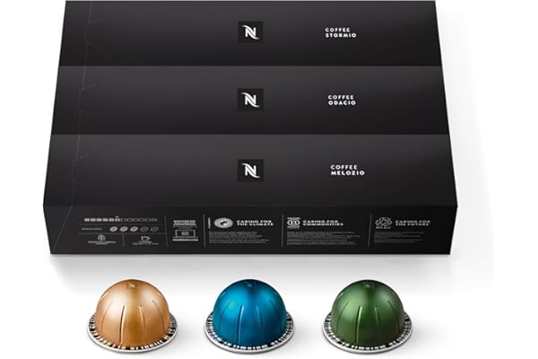 Nespresso Capsules Vertuo, Variety Pack, Medium and Dark Roast Coffee, 30 Count Coffee Pods, Brews 7.8 oz.
