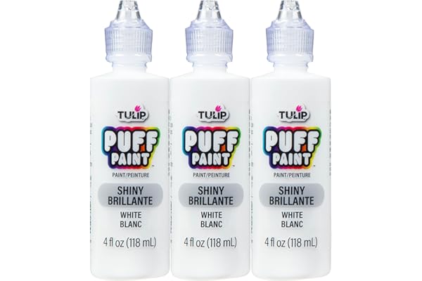 Tulip Puff Paint Slick White 4 Fl Oz (Pack of 3)