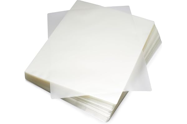 Amazon Basics Clear Thermal Laminating Plastic Paper Laminator Sheets, 9 x 11.5-Inch, 200-Pack, 2.8mil