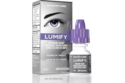 LUMIFY Eye Drops for Red Eyes, Redness Reliever for Brighter Looking Eyes, Works in 1 Minute & Lasts Up to 8 Hours, Eye Drops