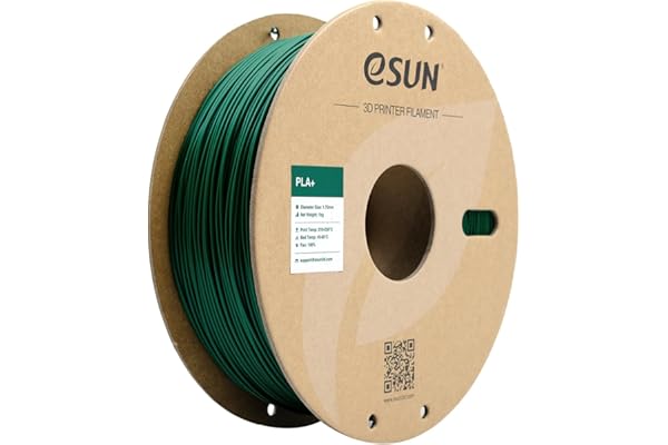 eSUN PLA+ Filament 1.75mm, 3D Printer Filament PLA Plus, Dimensional Accuracy +/- 0.03mm, 1KG Spool (2.2 LBS) 3D Printing Fil