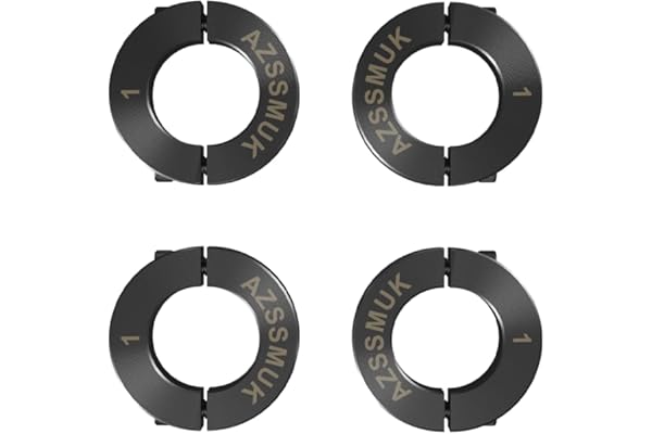 AZSSMUK 1" Bore Double Split Shaft Collar Black Oxide Set Screw Style (4 PCS)