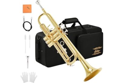 Eastar Bb Standard Trumpet Set for Beginner, Brass Student Trumpet Instrument with Hard Case, Cleaning Kit, 7C Mouthpiece and
