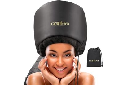 Hooded Hair Dryer Attachment w/A Headband Integrated That Reduces Heat Around Ears & Neck - Hair Dryer Hooded Diffuser Cap fo