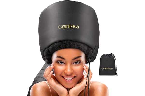 Hooded Hair Dryer Attachment w/A Headband Integrated That Reduces Heat Around Ears & Neck - Hair Dryer Hooded Diffuser Cap fo