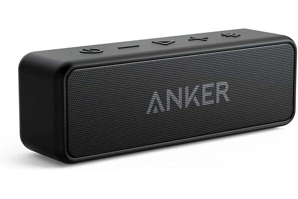 Anker Soundcore 2 Portable Bluetooth Speaker with 12W Stereo Sound, Bluetooth 5, Bassup, IPX7 Waterproof, 24-Hour Playtime, W