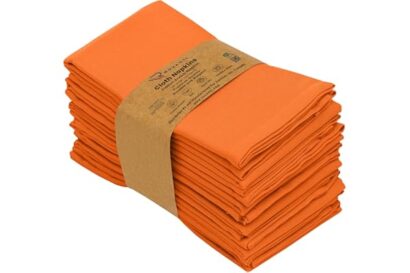 Ruvanti Cloth Napkins Set of 12, 18x18 Inches Napkins Cloth Washable, Soft, Durable, Absorbent, Cotton Blend. Table Dinner Na