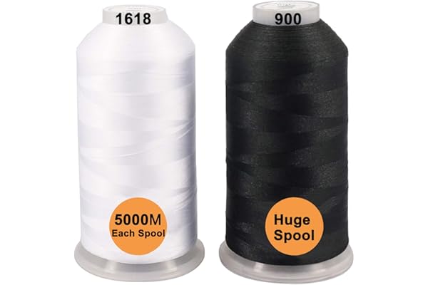 New brothreads - 40 Options- Various Assorted Color Packs of Polyester Embroidery Machine Thread Huge Spool 5000M for All Emb