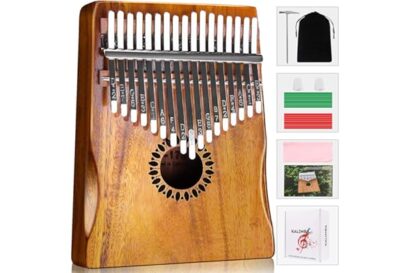 Newlam Kalimba Thumb Piano 17 Keys, Portable Mbira Finger Piano Gifts for Kids and Adults Beginners Wood