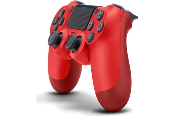 DualShock 4 Wireless Controller for PlayStation 4 - Magma Red (Renewed)