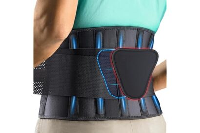 FEATOL Back Brace Support Belt-Lumbar Support Back Brace for Back Pain, Sciatica, Scoliosis, Herniated Disc Adjustable Suppor
