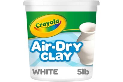 Crayola Air Dry Clay (5lbs), Teacher Supplies, Natural White Modeling Clay for Kids, Sculpting Material, Bulk Craft Supplies