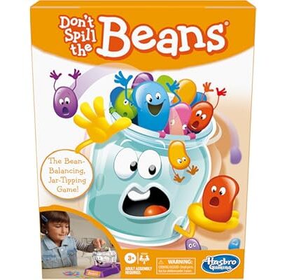Hasbro Gaming Don't Spill The Beans Game for Kids, Easy and Fun Balancing Game for Children Ages 3 and Up, Preschool Games fo