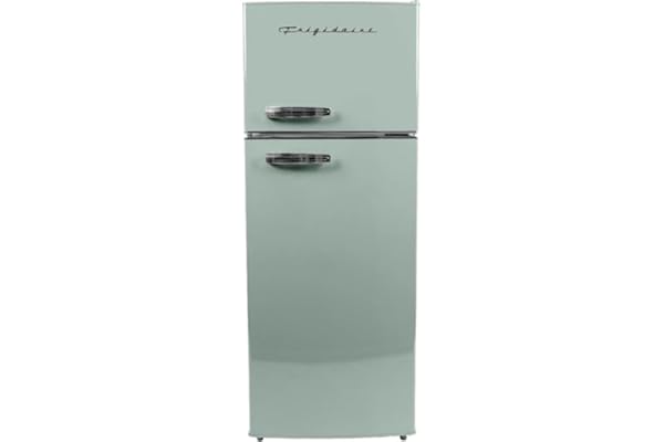 Frigidaire EFR753 Retro Apartment Size Refrigerator with Top Freezer - 2 Door Fridge with 7.5 Cu Ft of Storage Capacity, Adju