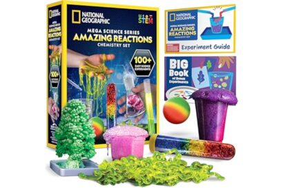 National Geographic Amazing Chemistry Set - Chemistry Kit with 100+ Science Experiments Including Crystal Growing and Reactio