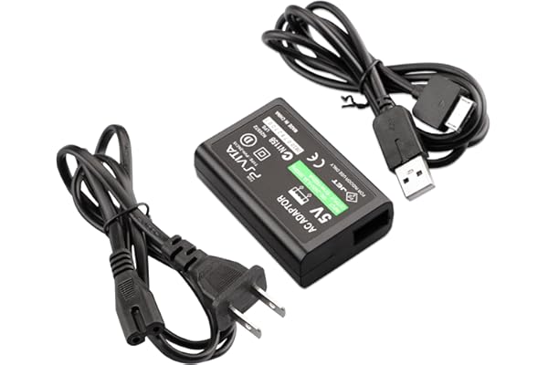 PS Vita Charger, AC Adapter Wall Charger Compatible with Sony PlayStation Vita 1000 (Only Compatible with PSV 1000)