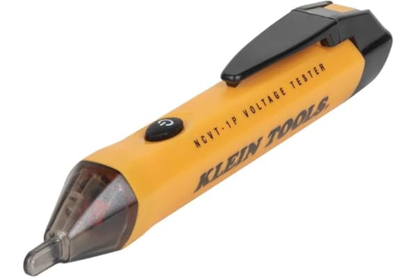 Klein Tools NCVT1P Voltage Tester, Non-Contact Low Voltage Tester Pen, 50V to 1000V AC, Audible and Flashing LED Alarms, Pock