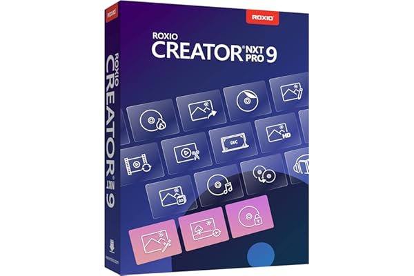 Roxio Creator NXT Pro 9 | Multimedia Suite + Photo Editor and CD/DVD Disc Burning Software [PC Disc]