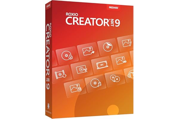 Roxio Creator NXT 9 | Multimedia Suite and CD/DVD Disc Burning Software [PC Disc]