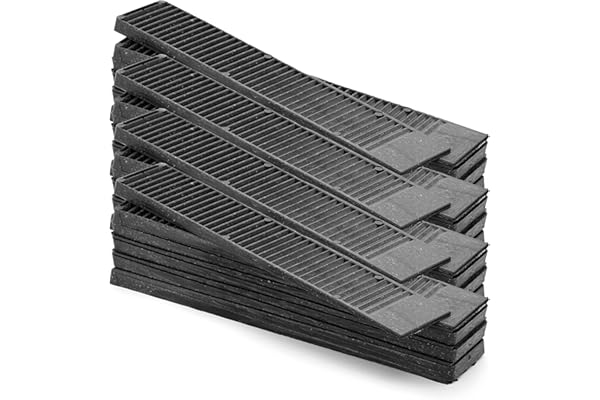 Composite Shims (24 Pack) - Hard Composite Shims for Home Improvement - Never Rot Shims for Leveling - Restaurant Table Shims