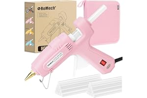 ROMECH Full Size Hot Glue Gun with 60/100W Dual Power and 21 Hot Glue Sticks (7/16"), Fast Preheating Heavy Duty Industrial G
