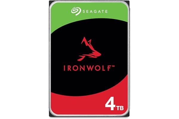 Seagate IronWolf 4TB NAS Internal Hard Drive CMR 3.5 Inch SATA 6Gb/s 5400 RPM 64MB Cache for RAID Network Attached Storage Re
