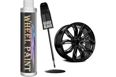 cocomfix Gloss Black Rim Touch Up Paint, Rim Paint, Car Wheel Scratch Repair Kit for Curb Rash & Scratches, Universal Black E