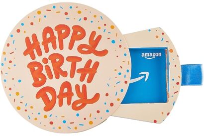 Amazon.com Gift Card in a Birthday Pop-Up Box