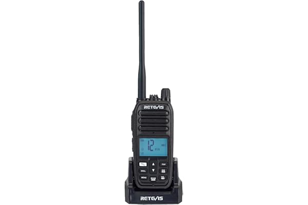 Retevis RM21 Handheld Marine Radio,IP67 Waterproof Floating Two Way Radio,Long Range,Noise Cancelling Mic,1800mAh,Backlit LCD