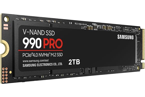 SAMSUNG 990 PRO SSD 2TB NVMe M.2 PCIe Gen4, M.2 2280 Internal Solid State Hard Drive, Seq. Read Speeds Up to 7,450 MB/s for H
