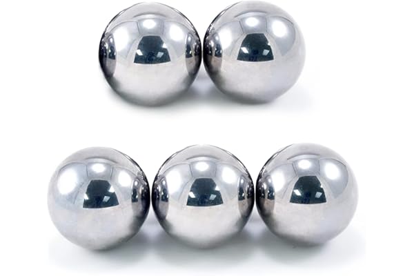 5Pcs 1.5''inch Bearing Balls Steel Ball Bearing 38mm Assorted Loose Bicycle Bearing Balls 1-1/2"…