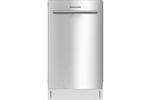 Honeywell 18 Inch Dishwasher with 8 Place settings, 6 Washing Programs, Stainless Steel Tub, UL/Energy Star- Stainless Steel