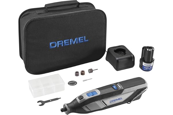 Dremel 8240 12V Cordless Rotary Tool Kit with Variable Speed and Comfort Grip -Includes 2AH Battery Pack, Charger & more (Ren