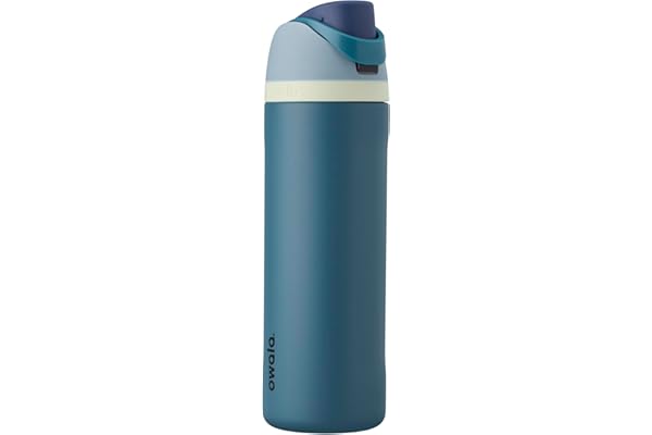 Owala FreeSip Insulated Stainless Steel Water Bottle with Straw, BPA-Free Sports Water Bottle, Great for Travel, 24 Oz, Denim