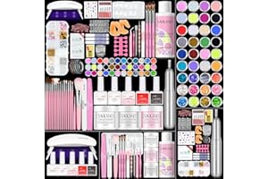 SAVILAND Acrylic Nail Kit with Drill: Professional Nail Kit Acrylic Set for Beginners with Everything Gel Polish U V Light De