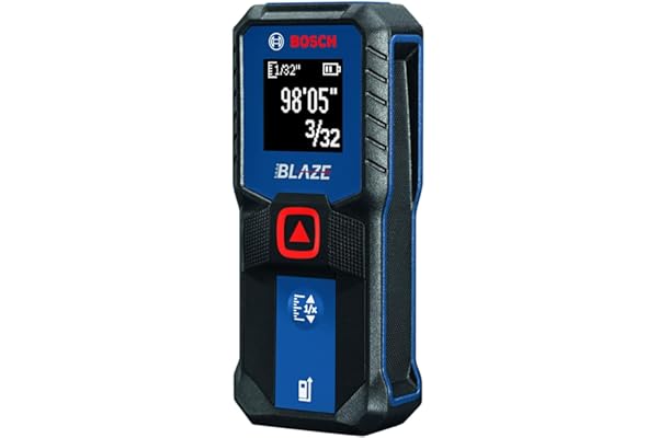 BOSCH GLM100-23 100 Ft Blaze Laser Distance Measure, Includes 2 AA Batteries