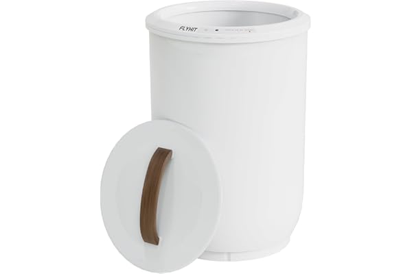 FLYHIT Large Towel Warmer for Bathroom - Heated Towel Warmers Bucket, Wood Handle, Auto Shut Off, Fits Up to Two 40"X70" Over