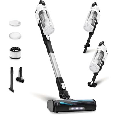 LEVOIT Cordless Vacuum Cleaner, Stick Vac with Tangle-Resistant Design, Up to 50 Minutes, Powerful Suction, Rechargeable, Lig