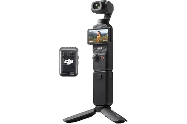 DJI Osmo Pocket 3 Creator Combo, Vlogging Cameras with 1'' CMOS, 4K/120fps Vlog Camera, 3-Axis Stabilization, Face/Object Tra